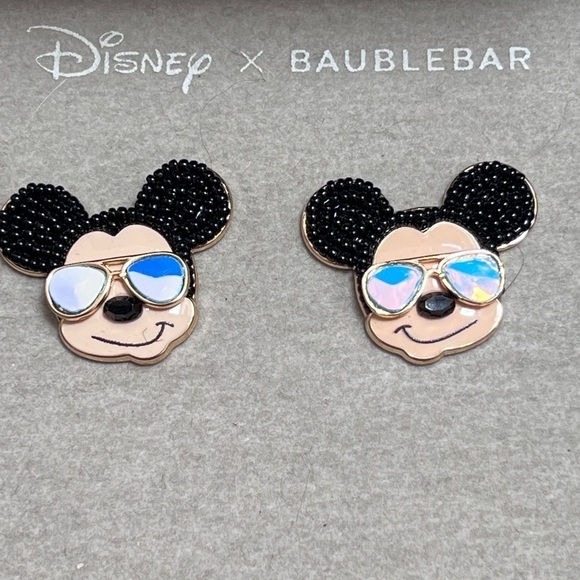 Disney x BAUBLEBAR Mickey Mouse Sunglass Earrings New - Picture 5 of 6